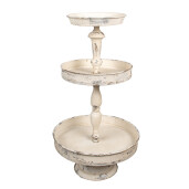 Platou supraetajat fier bej vintage Ø 42x75 cm