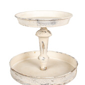 Platou supraetajat fier bej vintage Ø 42x75 cm
