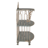 Raft fier verde bej vintage 38x23x55 cm