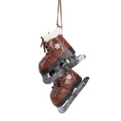Decoratiune Craciun Patine metal multicolor 14x12x40 cm