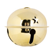 Set 2 ornamente brad Clopotel metal auriu Ø 14x12 cm