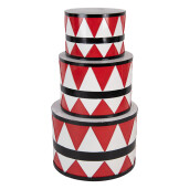 Set 3 Tobe decorative Craciun metal multicolor (3) Ø 47x32 / Ø39x28 / Ø 31x22 cm
