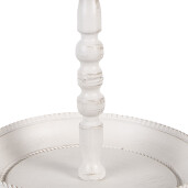 Platou supraetajat fier alb Ø 27x41 cm