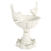 Hranitoare pasari fier alb 14x10x15 cm