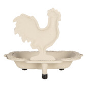 Savoniera metal bej vintage 16x12x14 cm