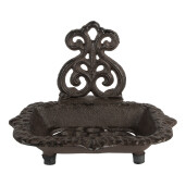 Savoniera metal maro 15x11x11 cm