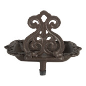 Savoniera metal maro 15x11x11 cm