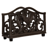 Suport servetele fier maro 17x6x12 cm