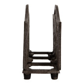 Suport servetele fier maro 17x6x12 cm