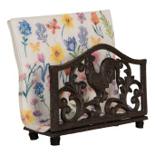 Suport servetele fier maro 17x6x12 cm