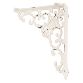 Suport polita fier alb vintage 4x21x21 cm