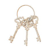 Decoratiune Chei fier bej 9x1x19 cm