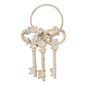 Decoratiune Chei fier bej 9x1x19 cm