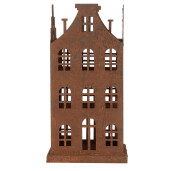 Set 2 casute decorative metal maro 11x11x21 cm,  8x8x16 cm