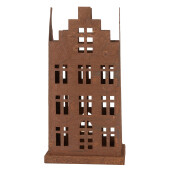Set 2 casute decorative metal maro 11x11x21 cm,  8x8x16 cm