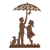 Figurina Copii metal maro 21x5x31 cm
