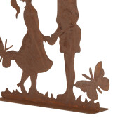 Figurina Copii metal maro 25x5x25 cm