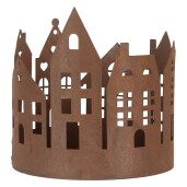 Set 3 Casute decorative metal maro  Ø 15x15 cm, Ø 11x12 cm,Ø 10x10 cm