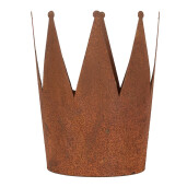 Set 3 boluri decorative metal maro Ø 32x25 cm, Ø 17x21 cm, Ø 12x17 cm