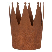 Set 3 boluri decorative metal maro Ø 32x25 cm, Ø 17x21 cm, Ø 12x17 cm