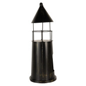 Far decorativ metal negru auriu Ø 16x45 cm