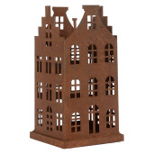 Set 2 Casute decorative metal maro 14x14x27 cm, 11x11x23 cm