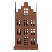 Set 2 Casute decorative metal maro 14x14x27 cm, 11x11x23 cm