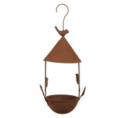 Hranitoare Pasari metal maro 15x14x42 cm