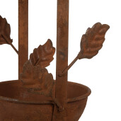 Hranitoare Pasari metal maro 15x14x42 cm