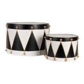 Set 2 Tobe Craciun metal multicolor (2) Ø 40x25 / Ø 26x17 cm