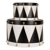 Set 2 Tobe Craciun metal multicolor (2) Ø 40x25 / Ø 26x17 cm