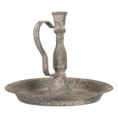 Sfesnic lumanari metal gri vintage Ø 23x19 cm