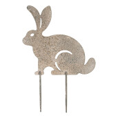 Decoratiune gradina Ceainic metal gri vintage 23x1x35 cm