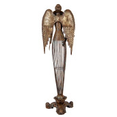 Figurina Inger metal maro 17x15x54 cm