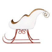 Saniuta decorativa Craciun metal multicolor 38x15x28 cm