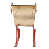 Saniuta decorativa Craciun metal multicolor 38x15x28 cm