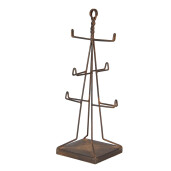 Suport cani metal maro 16x16x38 cm