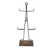 Suport cani metal maro 16x16x38 cm