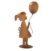 Figurina Fetita metal maro 23x11x46 cm