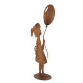 Figurina Fetita metal maro 23x11x46 cm