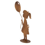 Figurina Fetita metal maro 23x11x46 cm