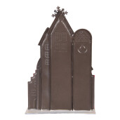Casuta Craciun metal multicolor 30x8x46 cm