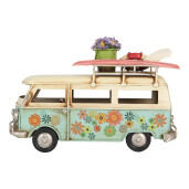 Macheta Microbuz metal multicolor 17x7x11 cm