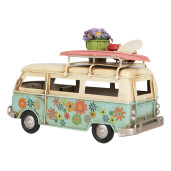 Macheta Microbuz metal multicolor 17x7x11 cm