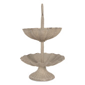 Platou supraetajat metal gri Ø 15x24 cm