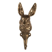 Cuier perete metal auriu Iepuras 7x4x18 cm