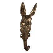 Cuier perete metal auriu Iepuras 7x4x18 cm