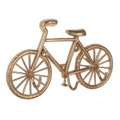 Cuier perete metal auriu Bicicleta 19x4x12 cm