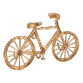 Cuier perete metal auriu Bicicleta 19x4x12 cm