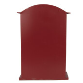 Cutie Postala Craciun metal alb rosu 23x8x34 cm